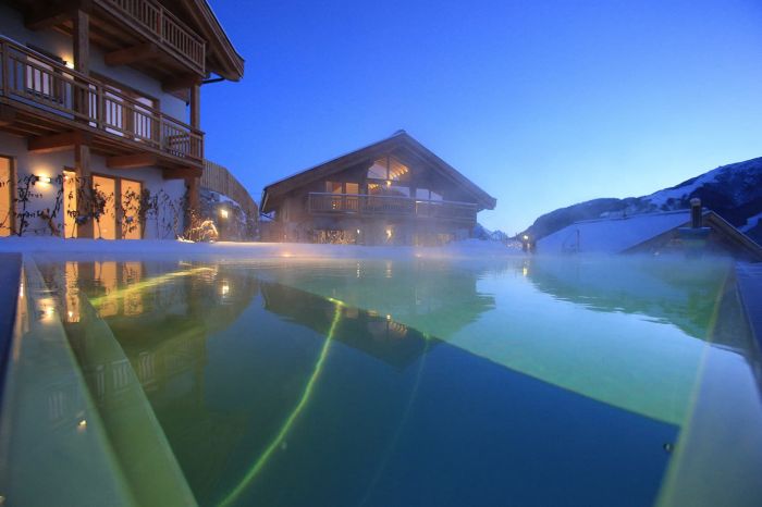 Spa mountain blue scandinave sunset winter spas ontario america collingwood winte